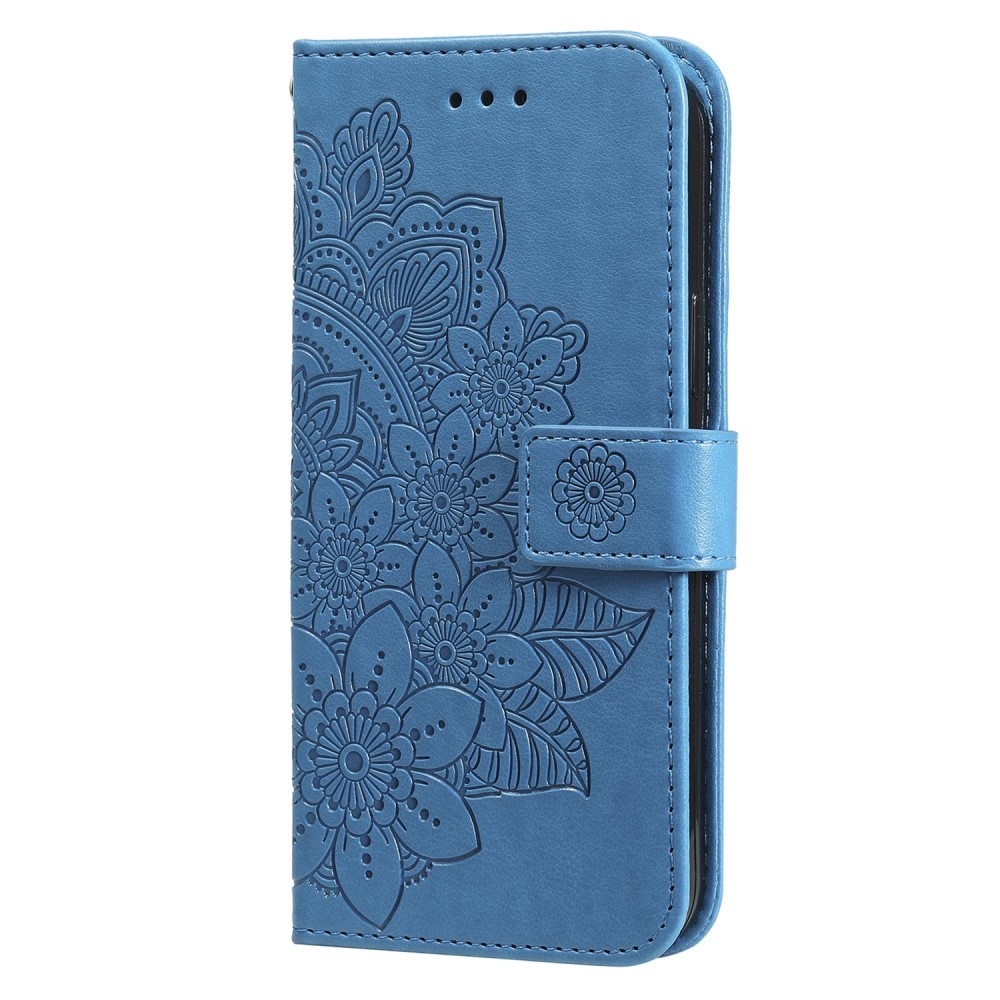 Mandala könyv tok iPhone 15 Pro készülékhez - kék