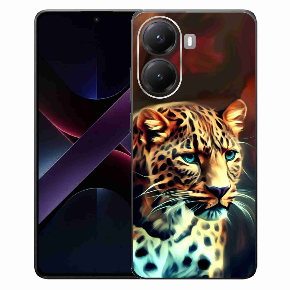 Gél borítás mmCase a Xiaomi Poco X7 Pro 5G-hez - leopárd