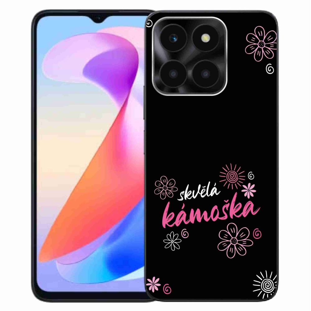 Gél borítás mmCase a Honor X6a számára - nagyszerű haver fekete háttérrel