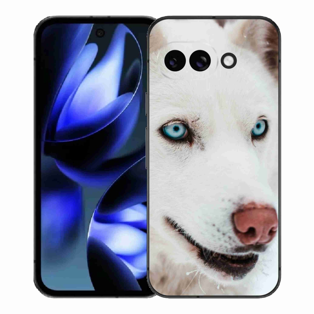 Zselés borítás mmCase a Google Pixel 9a számára - kutyaszemmel nézet