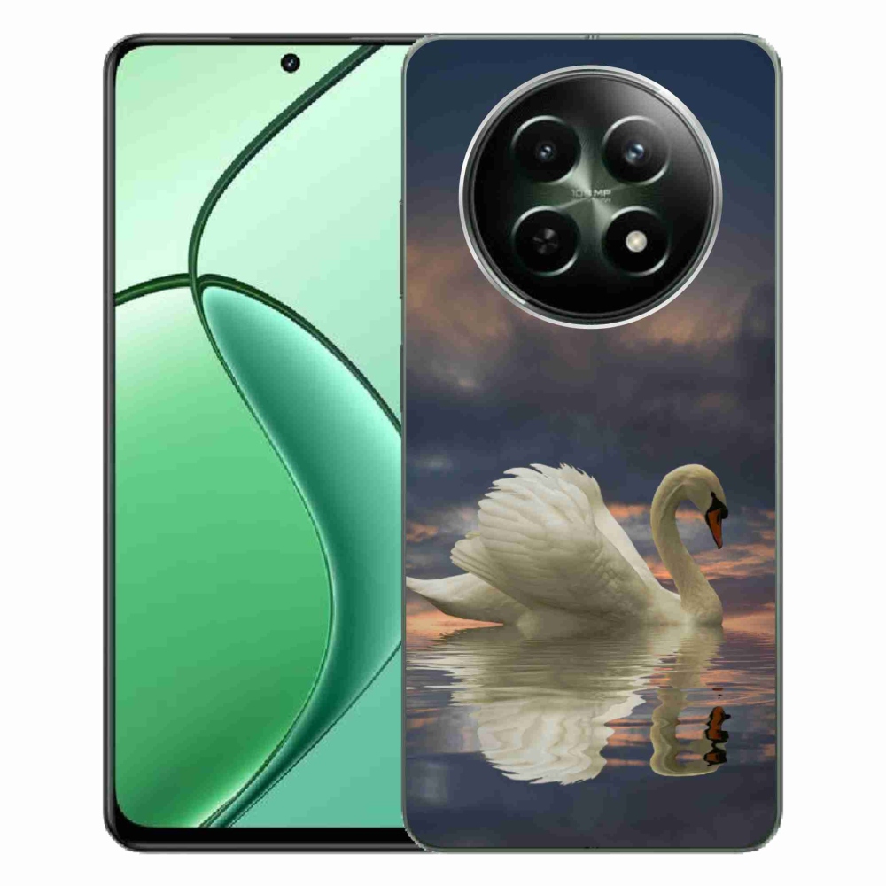 Zselés borítás mmCase a Realme 12 5G/12x 5G készülékhez - hattyú