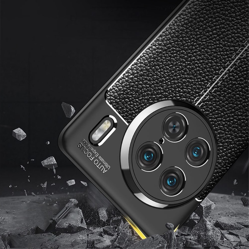 Litchi tartós zselés tok a Vivo X90 Pro készülékhez - fekete