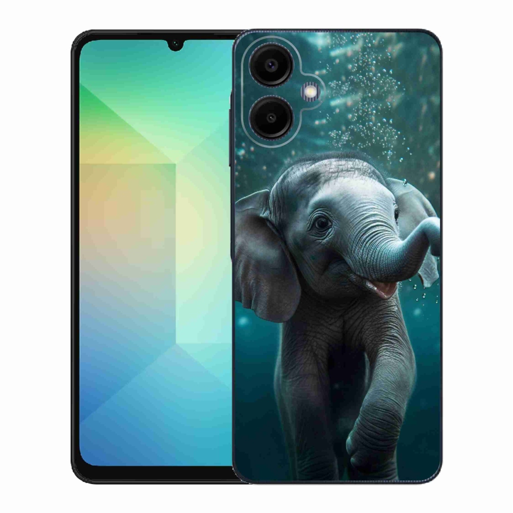 Zselés borítás mmCase Samsung Galaxy A06 4G - elefánt a víz alatt