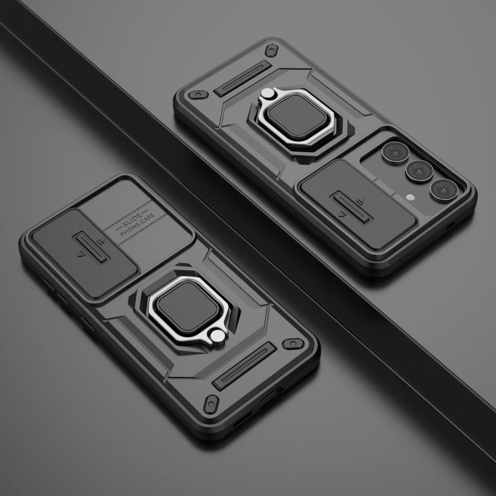 Lencseálló borítás Samsung Galaxy S25 készülékhez - fekete