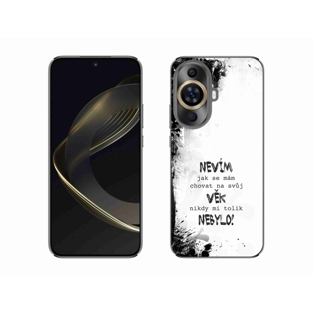 Gél borító mmCase a Huawei Nova 11-hez - vicces szöveg 14 fehér háttérrel