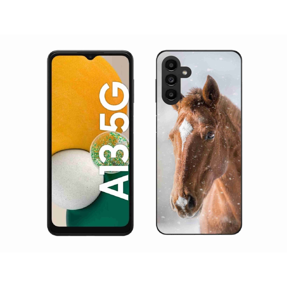 Zselés borítás mmCase Samsung Galaxy A13 5G - barna ló 2
