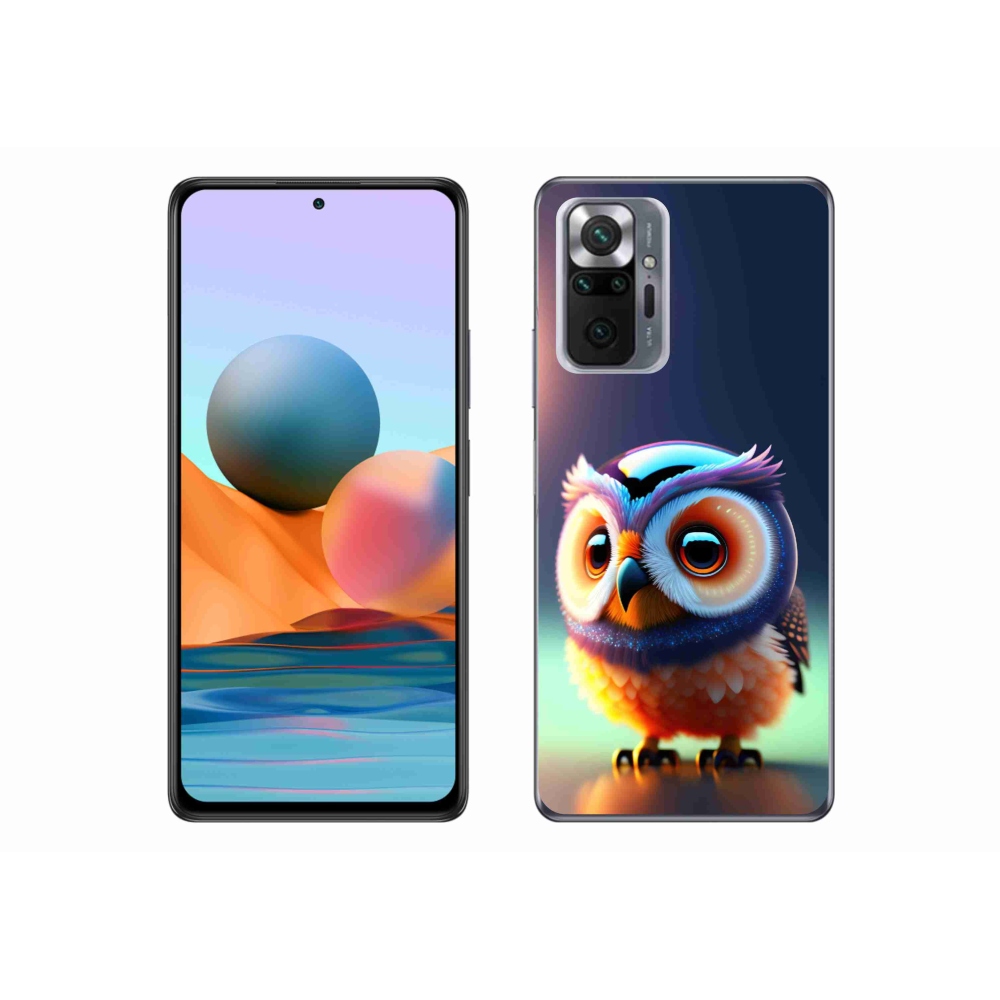 Gél borítás mmCase a Xiaomi Redmi Note 10 Pro készülékhez - bagoly