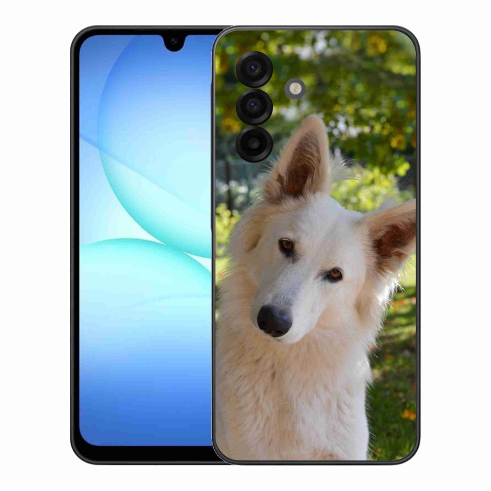 Gél borítás mmCase Samsung Galaxy A17 4G/5G - Fehér svájci juhász 1