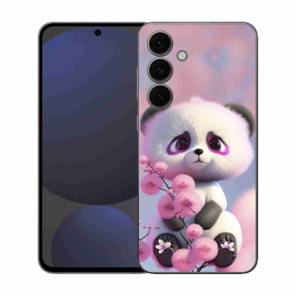 Gél borítás mmCase Samsung Galaxy S25 FE - aranyos panda 1