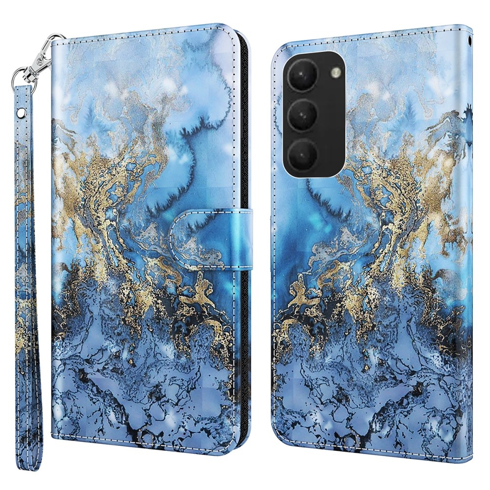 Nyomtatott könyv tok Samsung Galaxy S24+ készülékhez - absztrakt minta