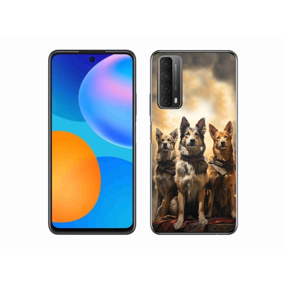 Zselés borítás mmCase a Huawei P Smart (2021) - három kutya