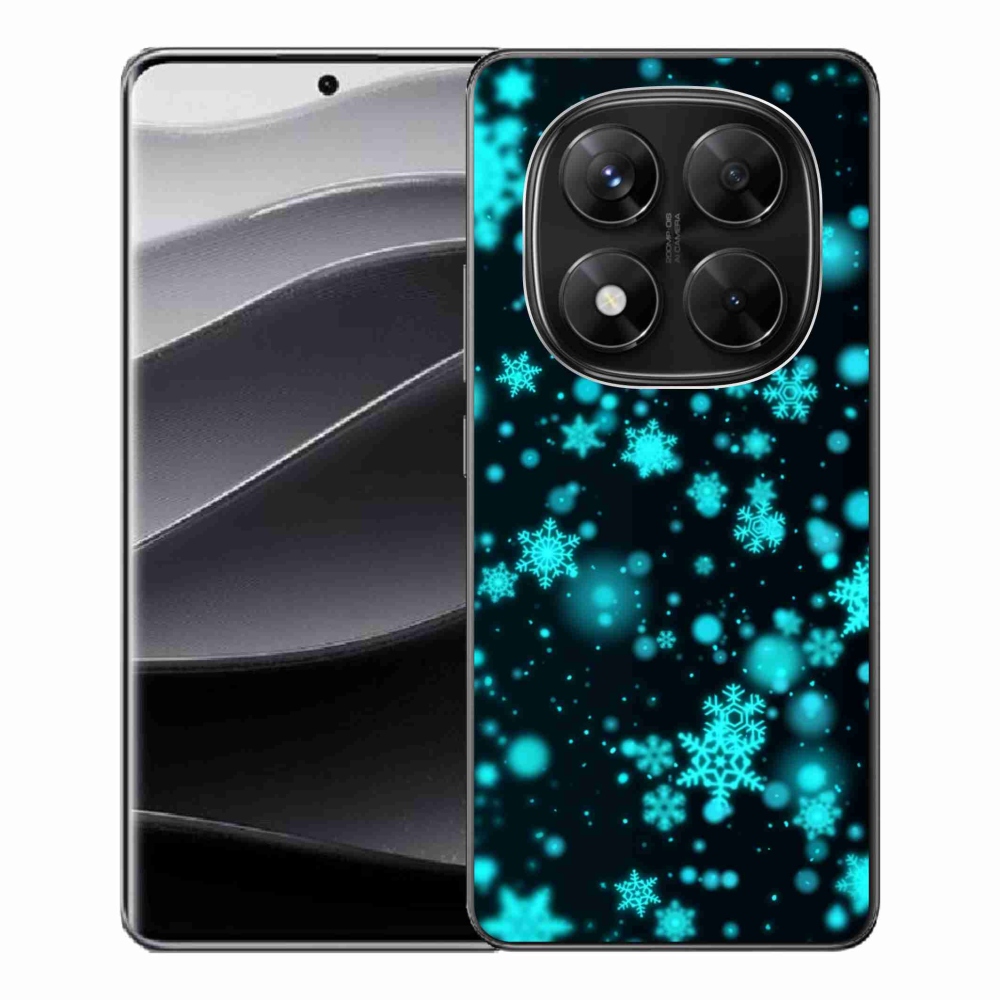 Gél borítás mmCase a Xiaomi Redmi Note 14 Pro 5G/Poco X7 5G számára - hópelyhek 1