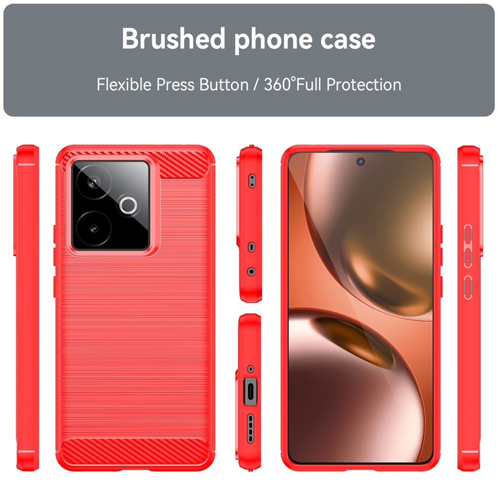 Szénálló zselés tok a Realme GT 7 5G/GT 7T 5G készülékhez - piros