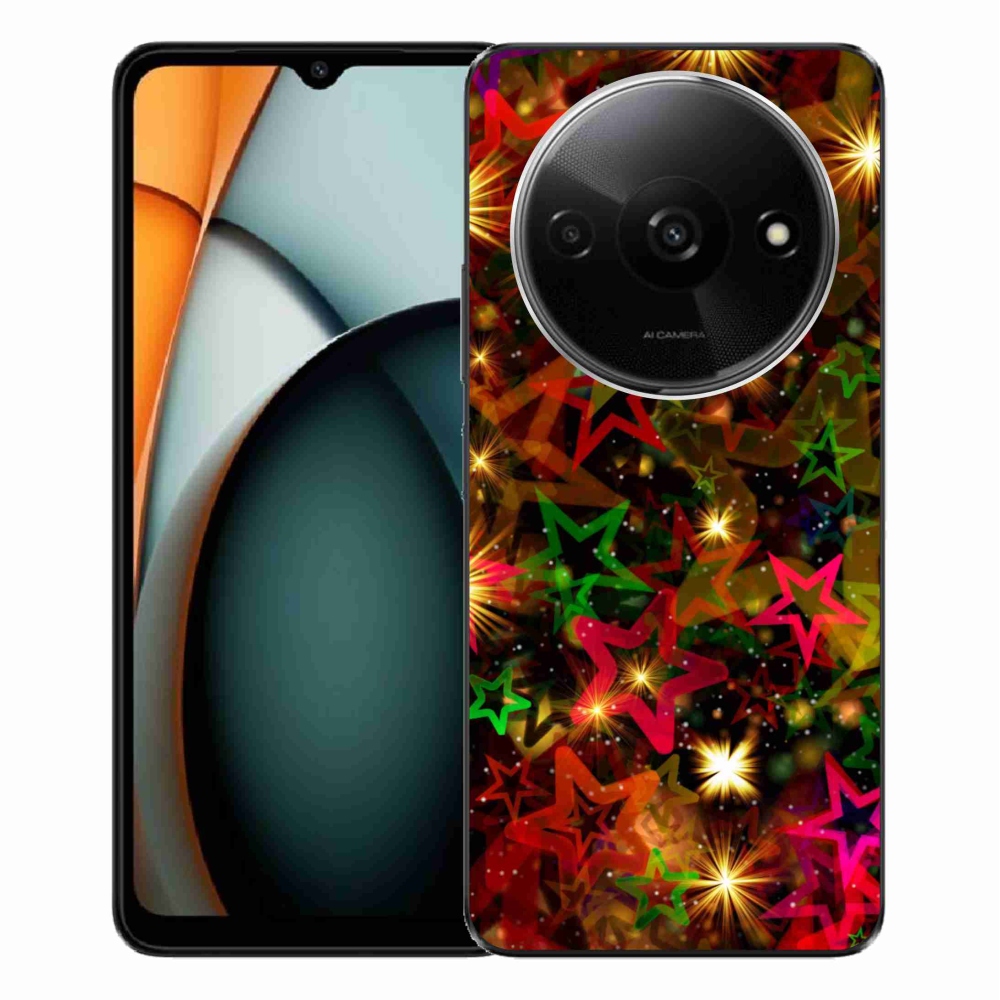 Gél borítás mmCase a Xiaomi Redmi A3-hoz - színes csillagok