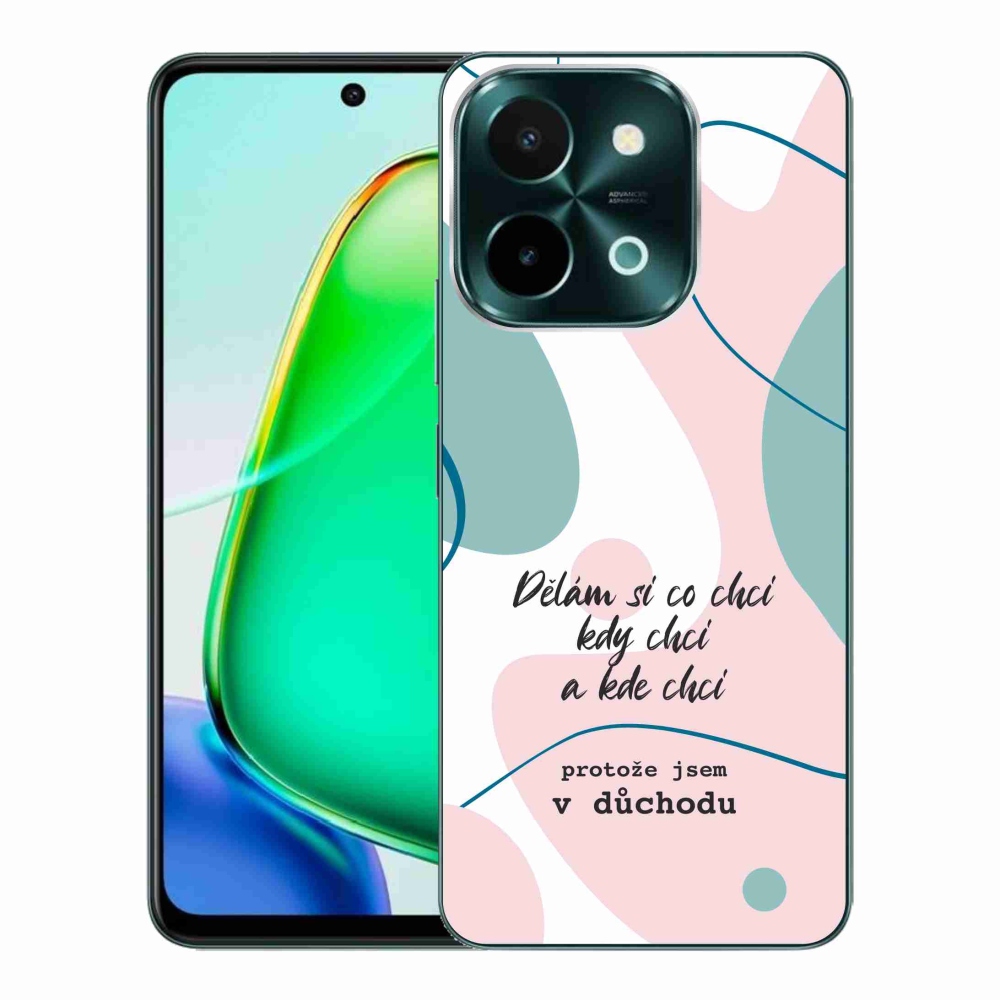 Gél borító mmCase a Vivo Y28 készülékhez - vicces szöveg 10 fehér háttér