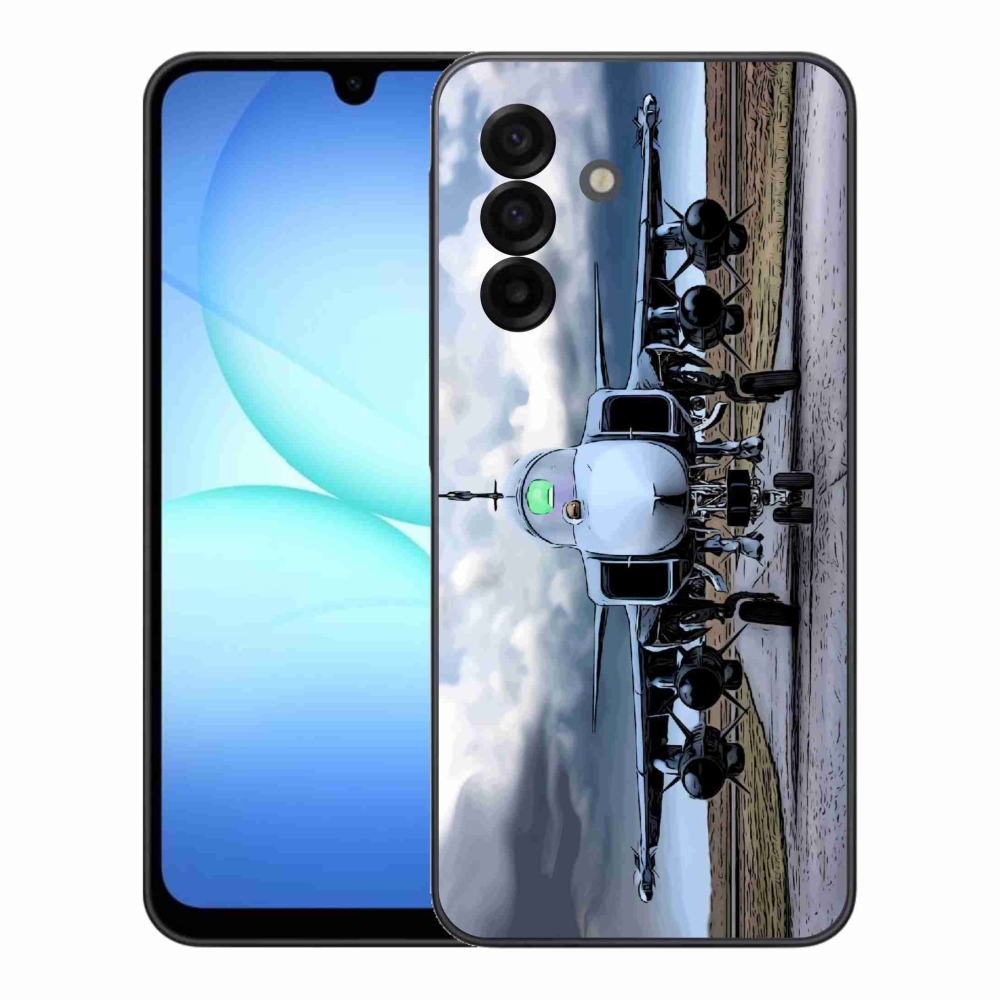 Gél borítás mmCase Samsung Galaxy A17 4G/5G - katonai repülőgépekhez