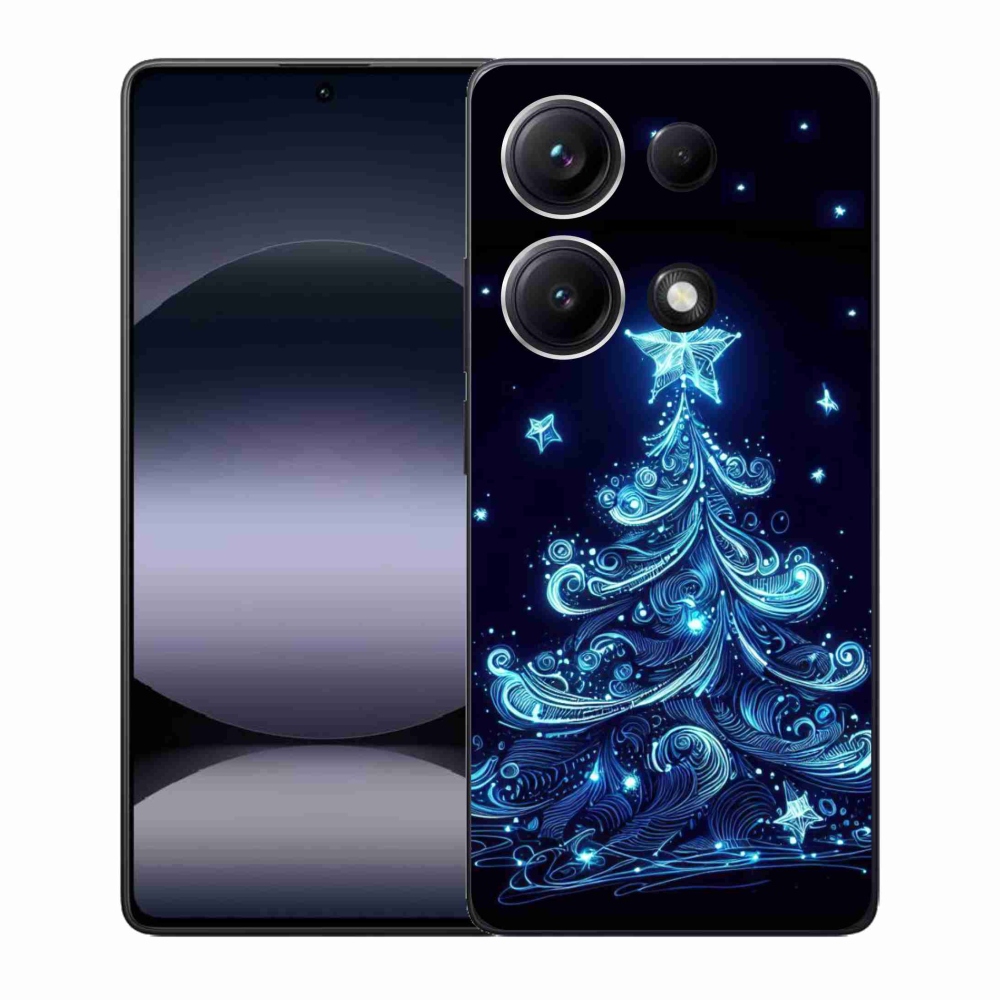 Gél borítás mmCase a Xiaomi Redmi Note 14S-hez - neon karácsonyfa 4