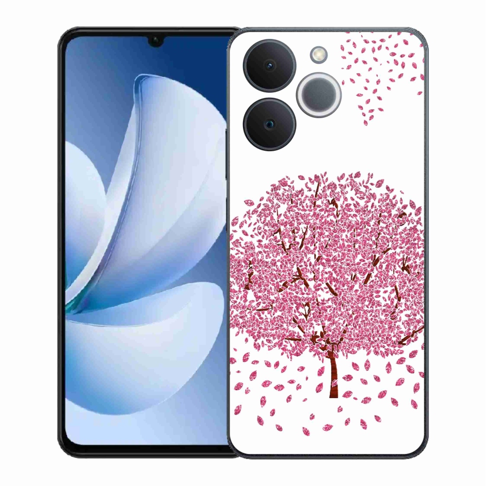 Zselés borító mmCase a Realme Note 70T készülékhez - rajzfilmfa levelekkel