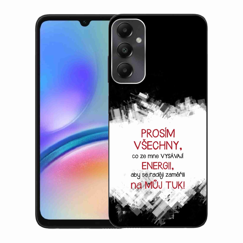 Gél borító mmCase Samsung Galaxy A05s készülékhez - vicces szöveg 1 piros