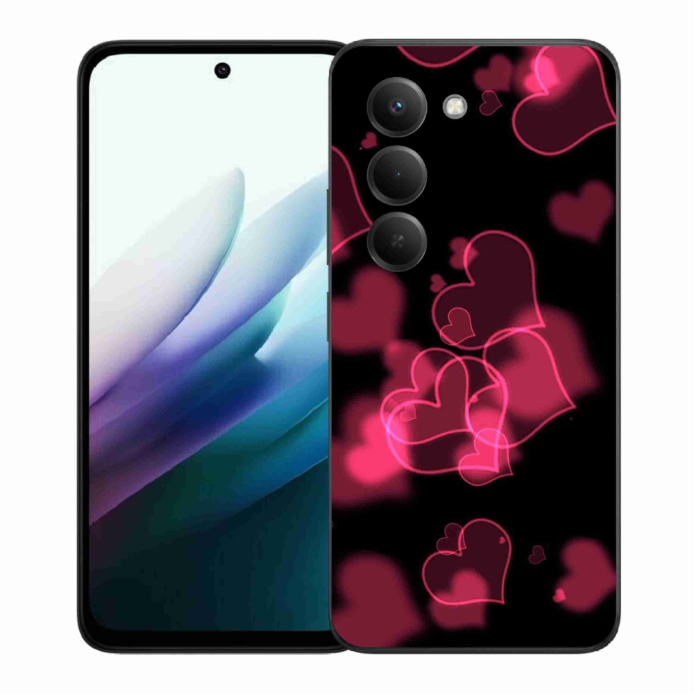 Gél borítás mmCase a Xiaomi Redmi 15 4G/5G (171mm) - piros szívek