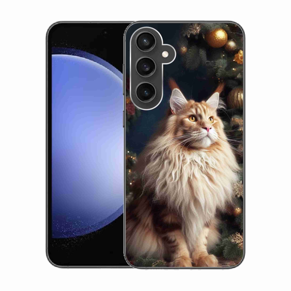 Gél borítás mmCase Samsung Galaxy S23 FE - macska a fánál - Samsung Galaxy S23 FE számára