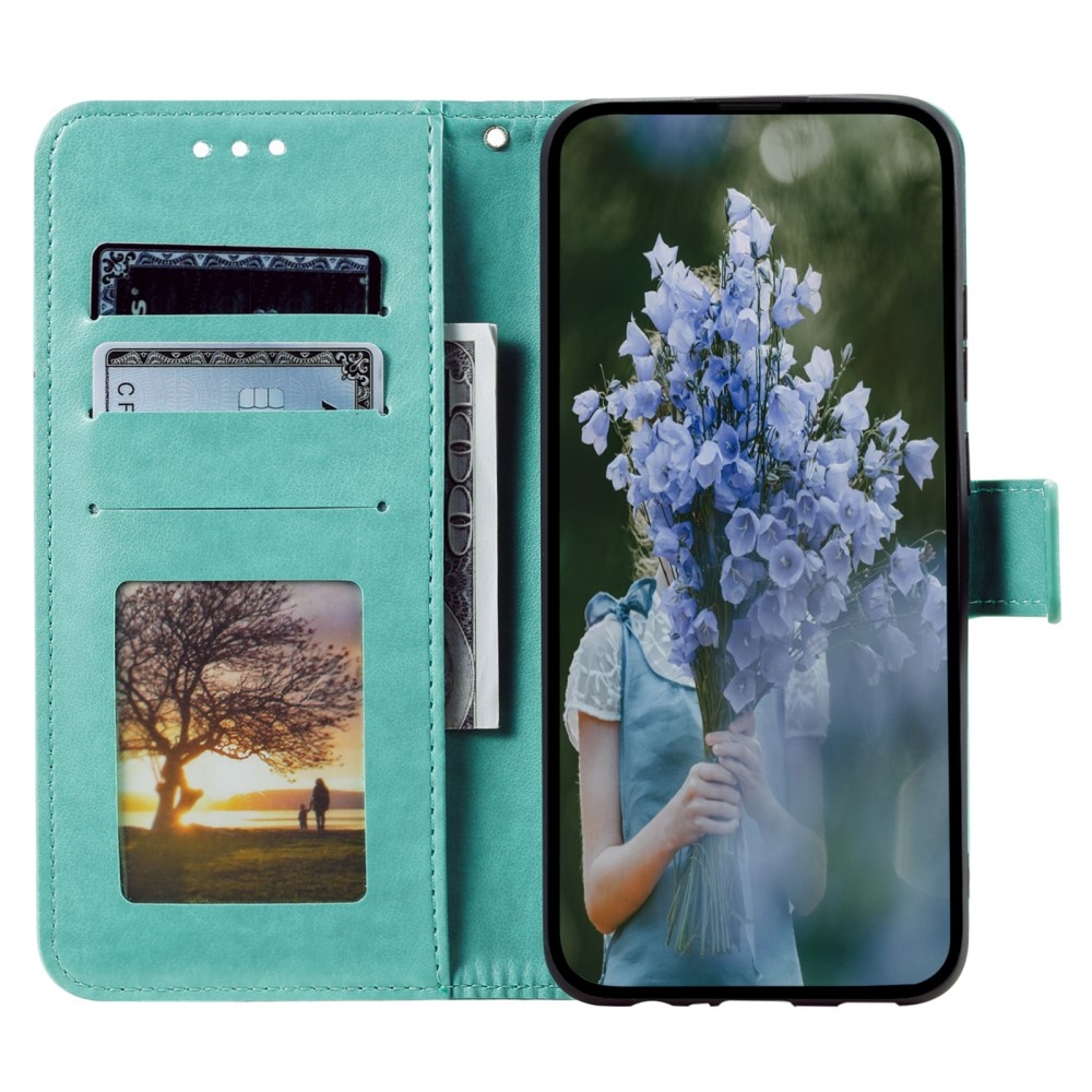 Mandala könyv tok a Samsung Galaxy A06 4G készülékhez - teáskék színű