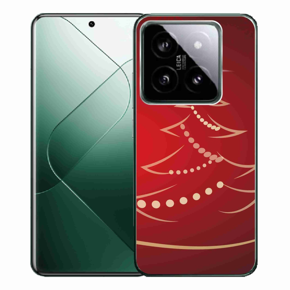 Gél borítás mmCase a Xiaomi 14 Pro számára - karácsonyfa karikatúra