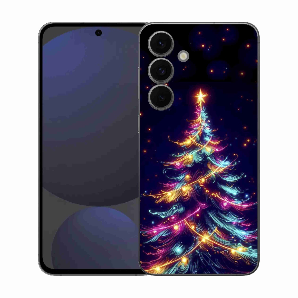 Gél borítás mmCase Samsung Galaxy S25 FE - neon karácsonyfa