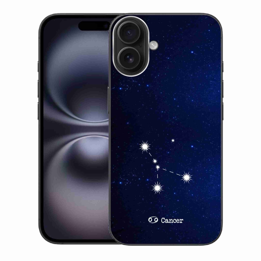 Zselés borítás mmCase iPhone 16 Plus készülékhez - Rák csillagkép