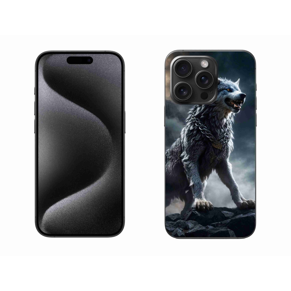 Zselés borítás mmCase iPhone 15 Pro Max készülékhez - farkas 1