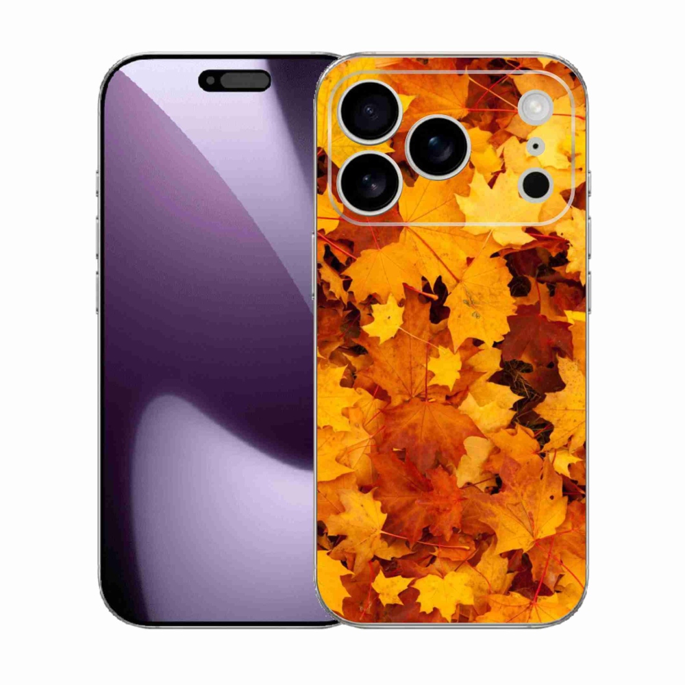 Gél borítás mmCase iPhone 17 Pro készülékhez - juharlevelek