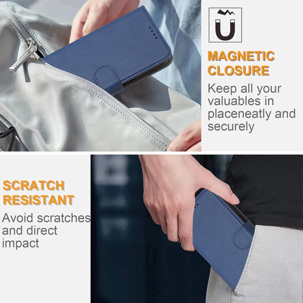 Snap book tok Samsung Galaxy A07 4G készülékhez - sötétkék