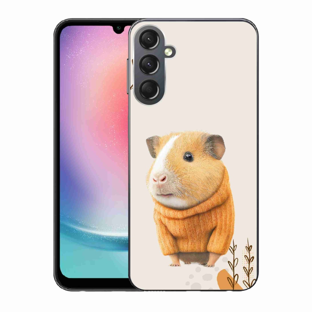 Gél borítás mmCase Samsung Galaxy A24 készülékhez - tengerimalac pulóverben