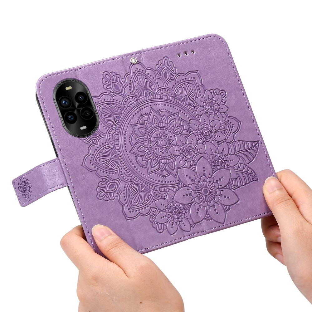 Mandala könyv tok a Huawei Nova 13 Pro 5G számára - lila
