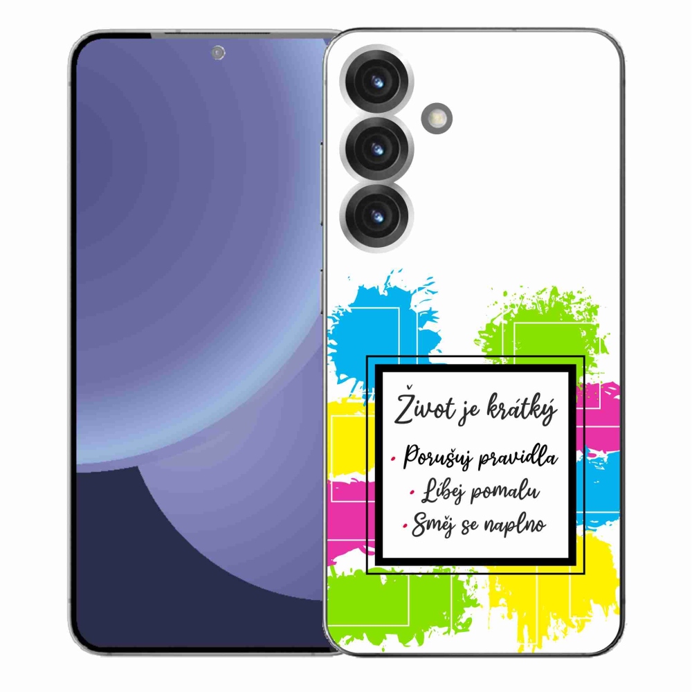 Gél borítás mmCase Samsung Galaxy S25+ - idézem 5 fehér háttér