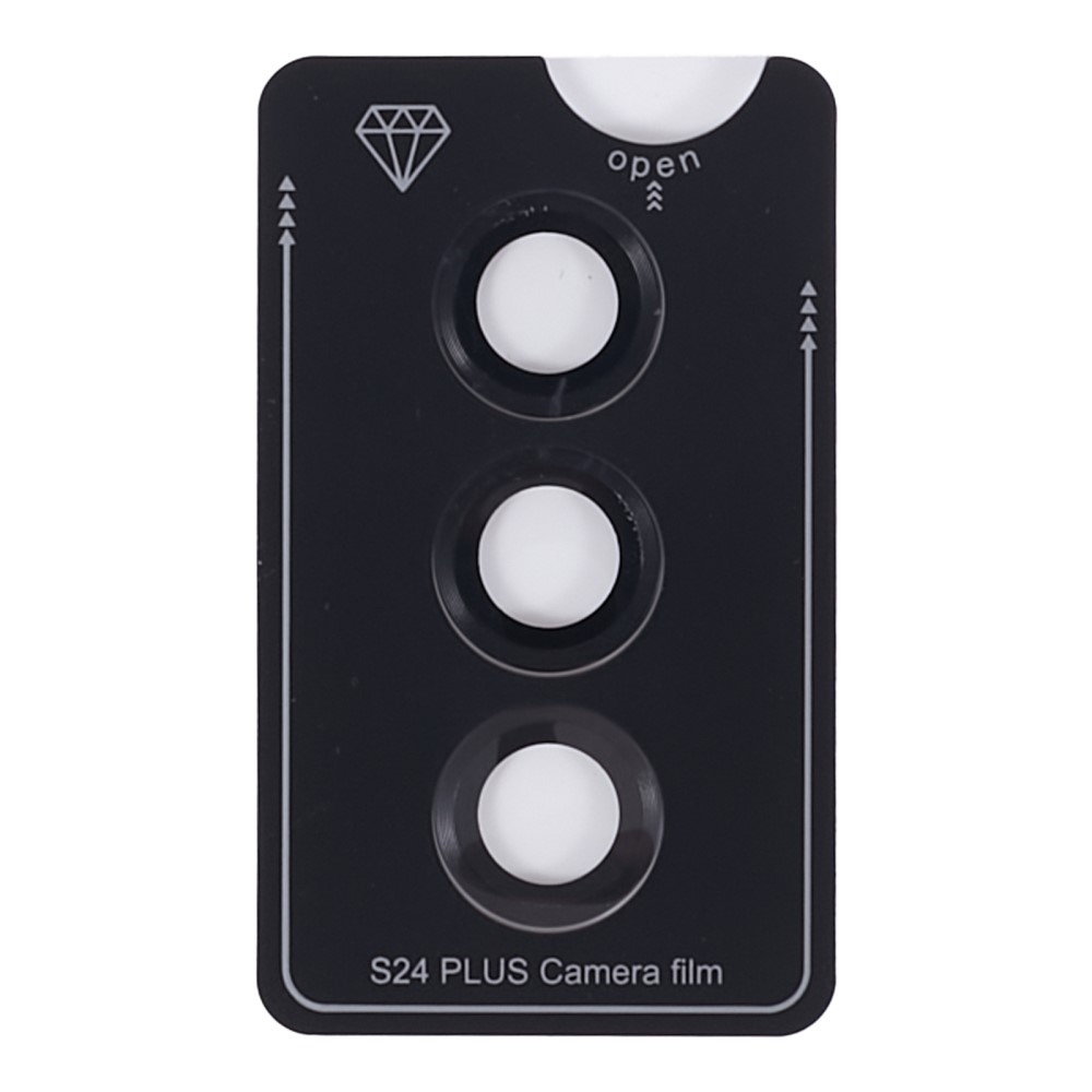 Fém kamera lencse üveg Samsung Galaxy S24+ (különálló üveg) - szürke