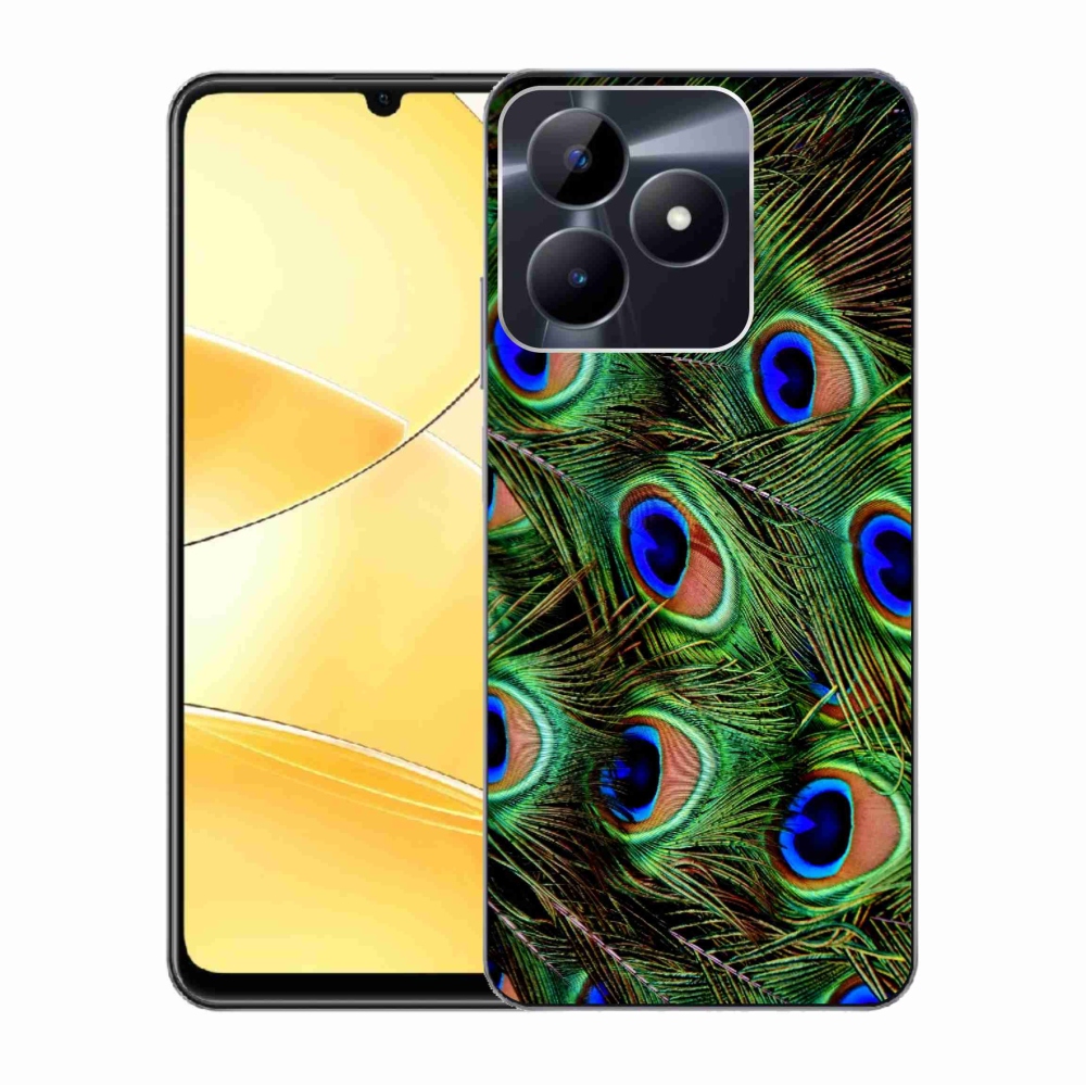 Zselés borítás mmCase a Realme C51/C53 készülékhez - pávatoll