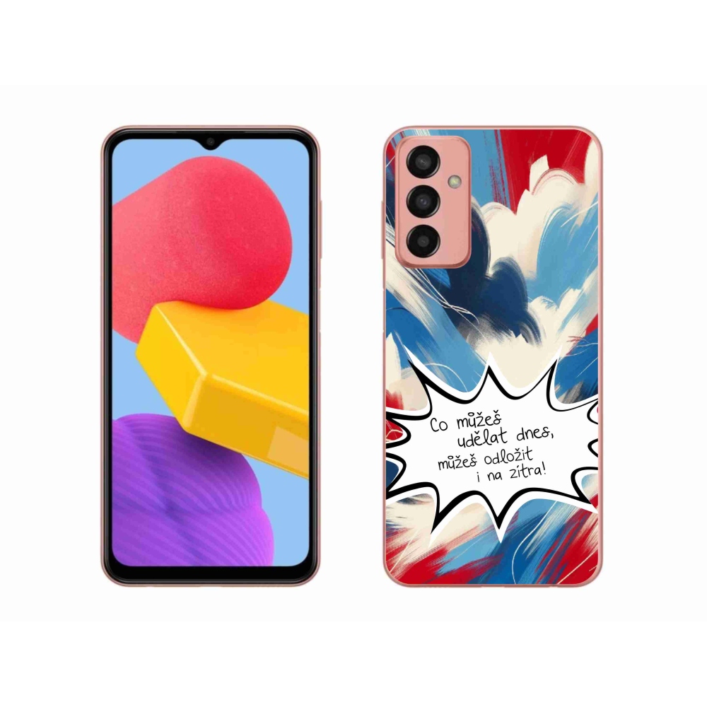 Gél borító mmCase Samsung Galaxy M13 készülékhez - vicces szöveg 9 fehér háttér