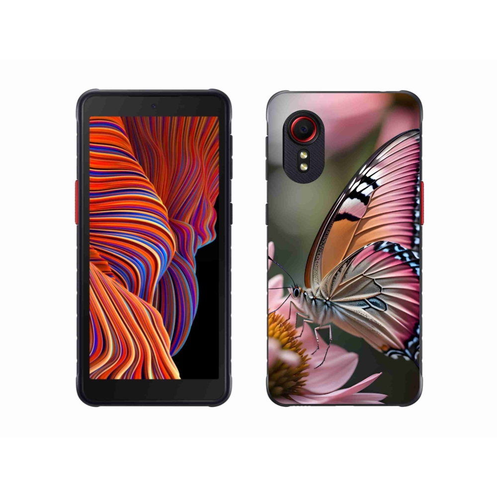 Gél borítás mmCase Samsung Galaxy Xcover 5 - színes pillangó