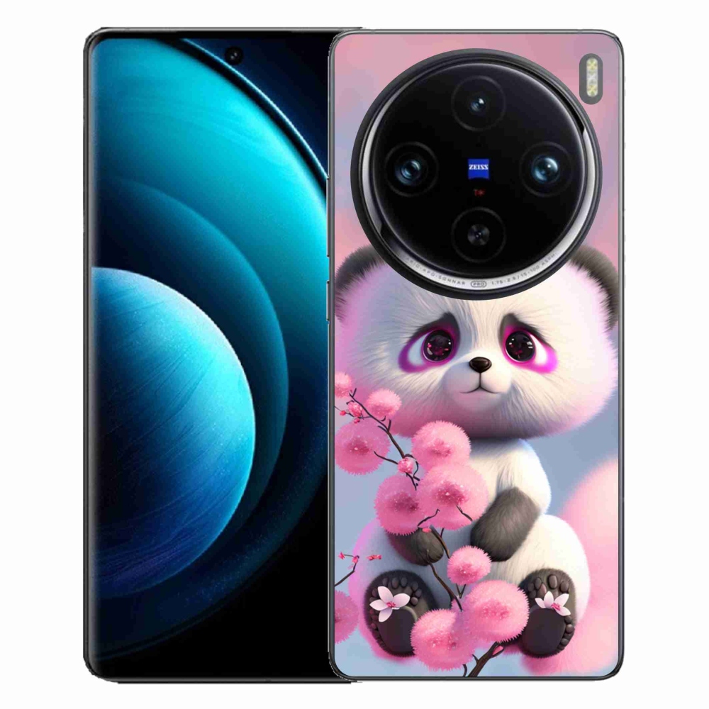 Zselés borítás mmCase a Vivo X100 Pro 5G készülékhez - aranyos panda 1