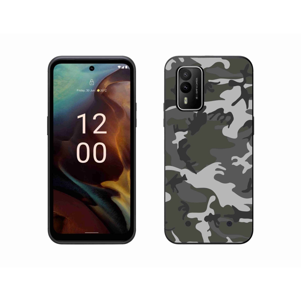 Zselés borítás mmCase a Nokia XR21 készülékhez - álcázott minta