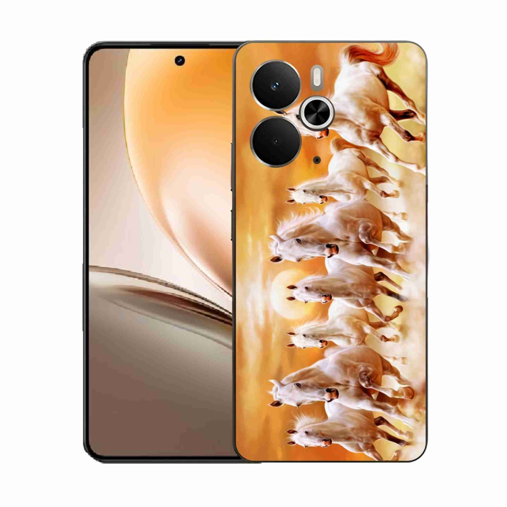 Zselés borítás mmCase a Realme 14 5G/14T 5G készülékhez - lovak 2