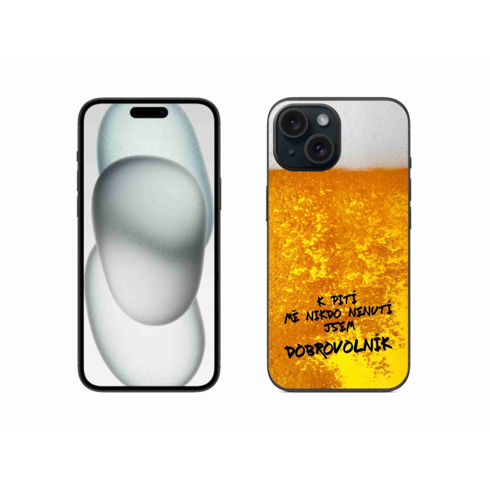 Zselés borítás mmCase iPhone 15 - sör motívum 4