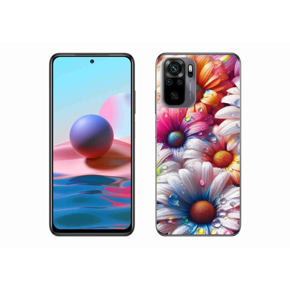 Gél borítás mmCase a Xiaomi Redmi Note 10S-hez - színes százszorszépek