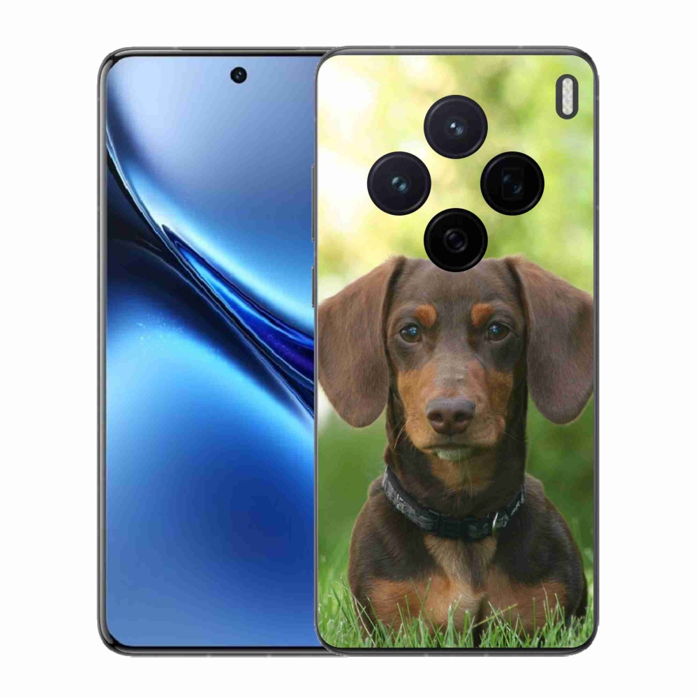 Zselés borítás mmCase Vivo X200 5G - barna tacskóhoz