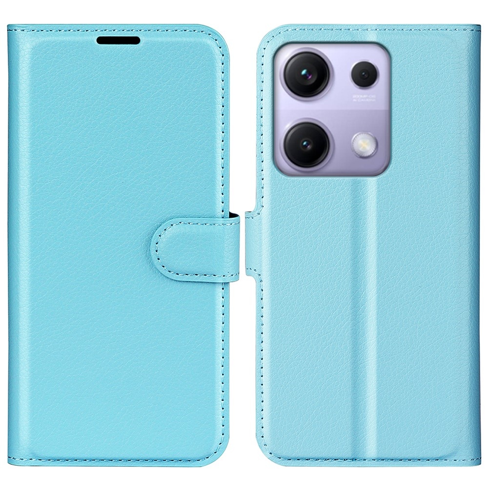 Litchi könyv tok Xiaomi Redmi Note 14S-hez - kék
