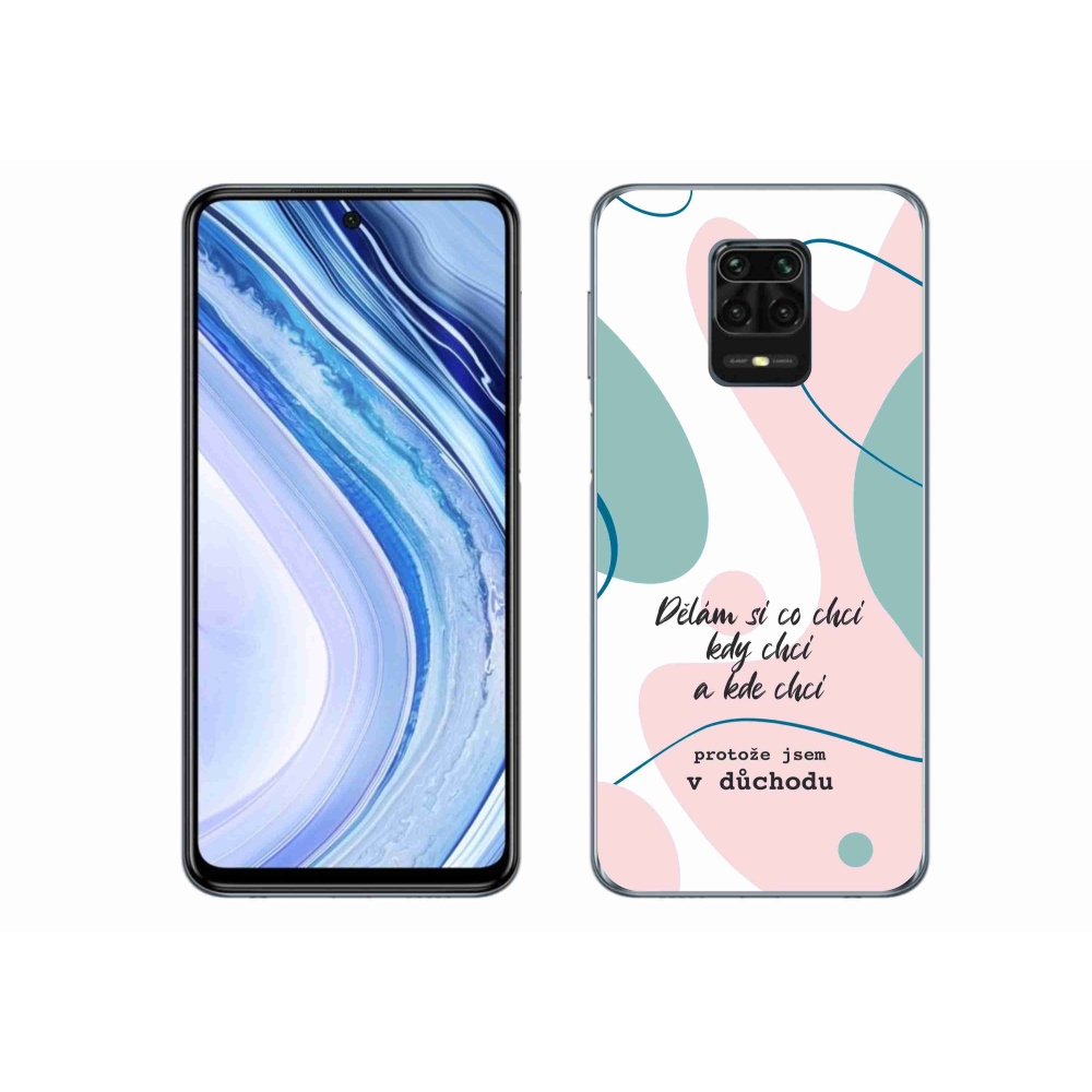 Gél borító mmCase a Xiaomi Redmi Note 9S-hez - vicces szöveg 10 fehér háttérrel