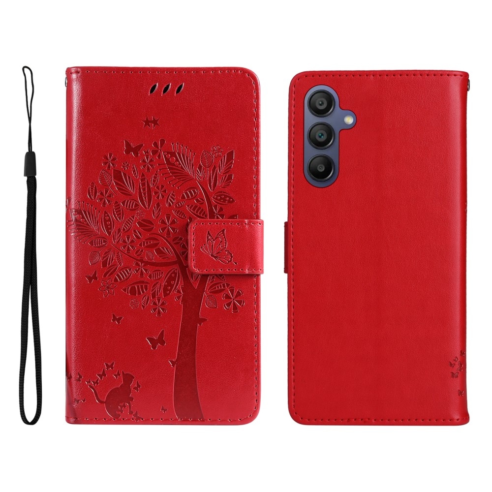 Fák könyve tok Samsung Galaxy A16 4G/5G/A26 5G - piros