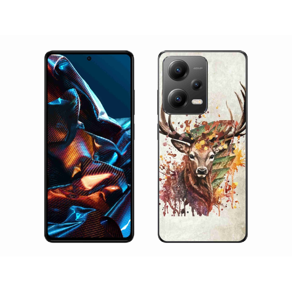 Gél tok mmCase a Xiaomi Redmi Note 12 Pro 5G-hez - szarvas 1