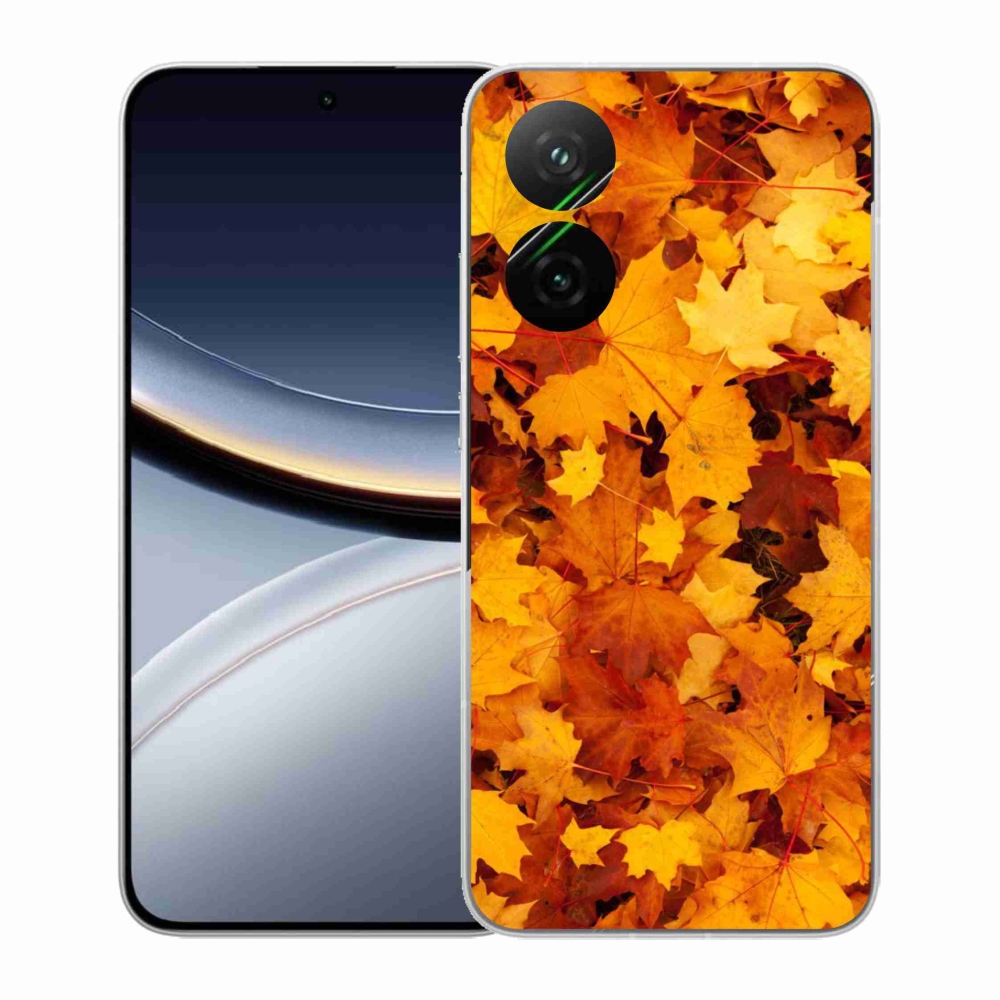 Gél borítás mmCase a Xiaomi Poco F7 5G-hez - juharlevelek